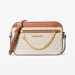 Bolso Michael Kors Jet Set Chain Crossbody Signature Vanilla/Acorn