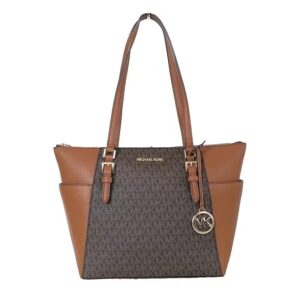 Bolso Michael Kors Charlotte Large Top Zip Tote Brown