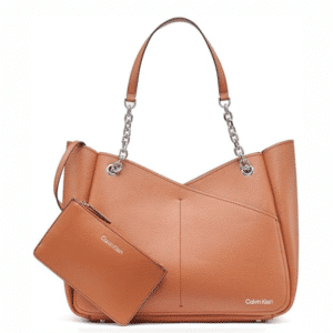 Bolso Calvin Klein Zoe Tote Cadena Caramelo