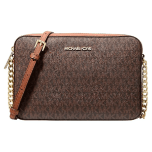 Bolso Michael Kors Jet Set Large East West Crossbody Brown Acorn