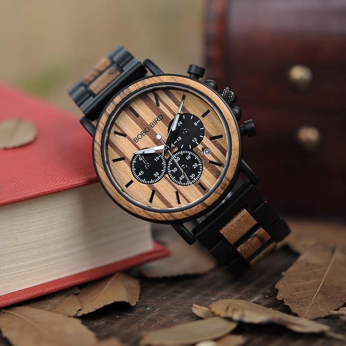 Reloj de Madera Bobo Bird Cronógrafo - Imagen 3