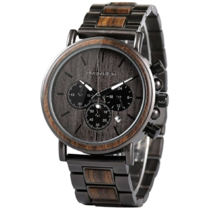 Reloj de Madera Oscura Bobo Bird Cronógrafo