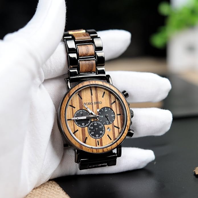 Reloj de Madera Bobo Bird Cronógrafo - Imagen 2